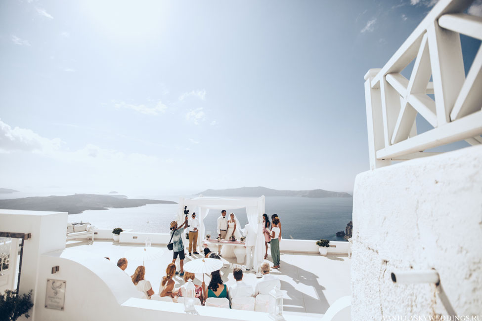 santorini greece wedding dana villas venue